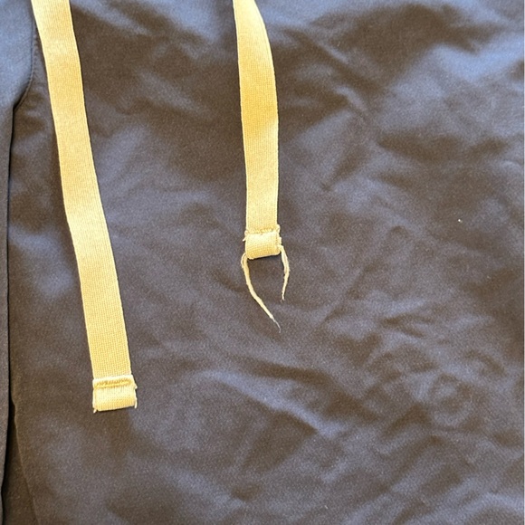 Navy Blue Resurge High Waisted Wide Leg Scrub Pants - Picture 2 of 4